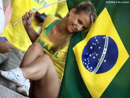 hot brazilian soccer fan