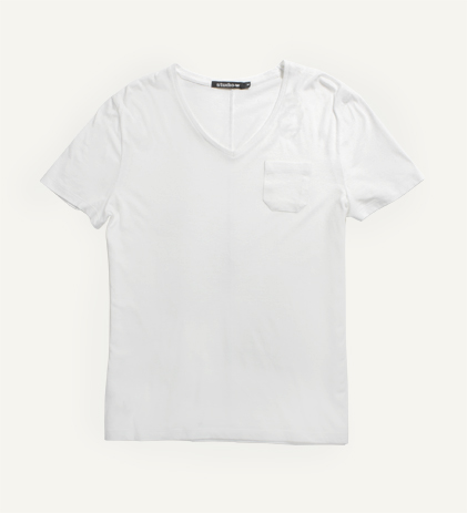 white v neck t shirt