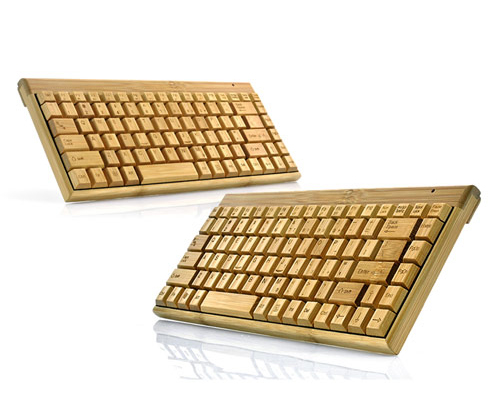 wireless bamboo keyboard